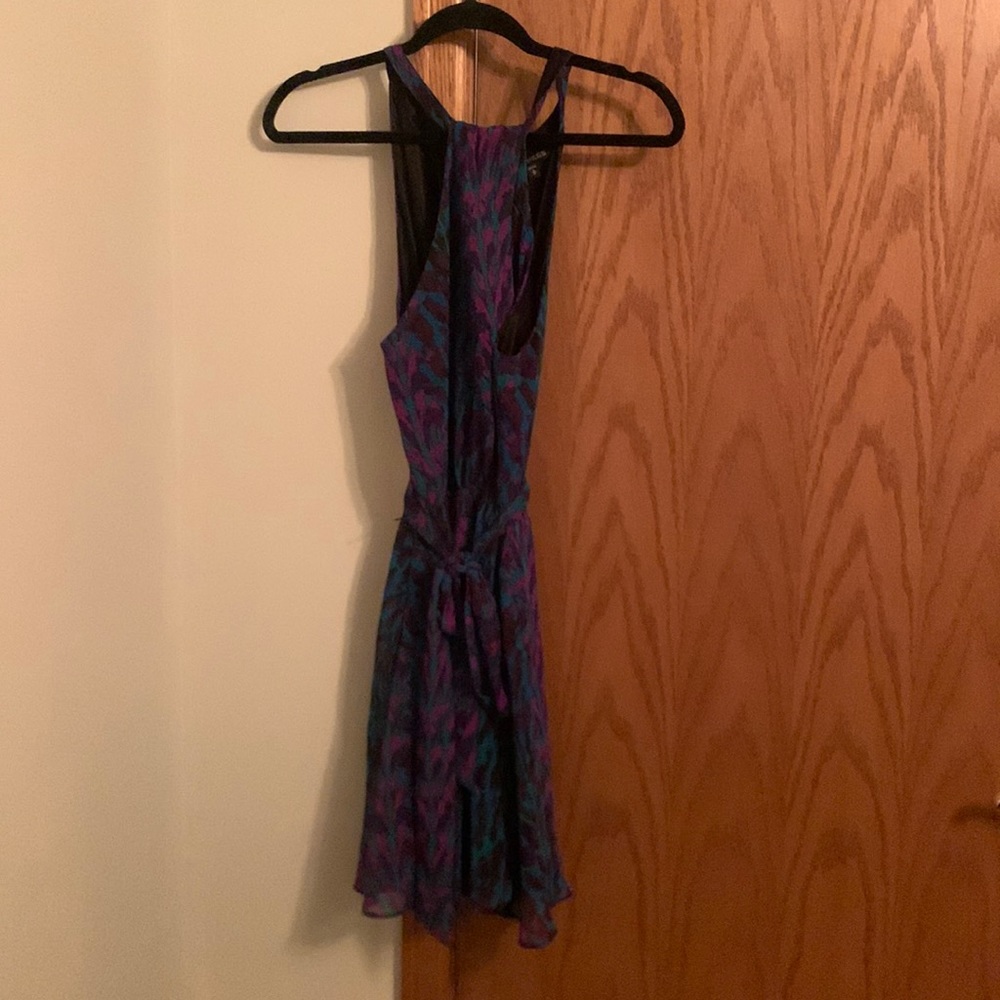 Express halter dress with belt